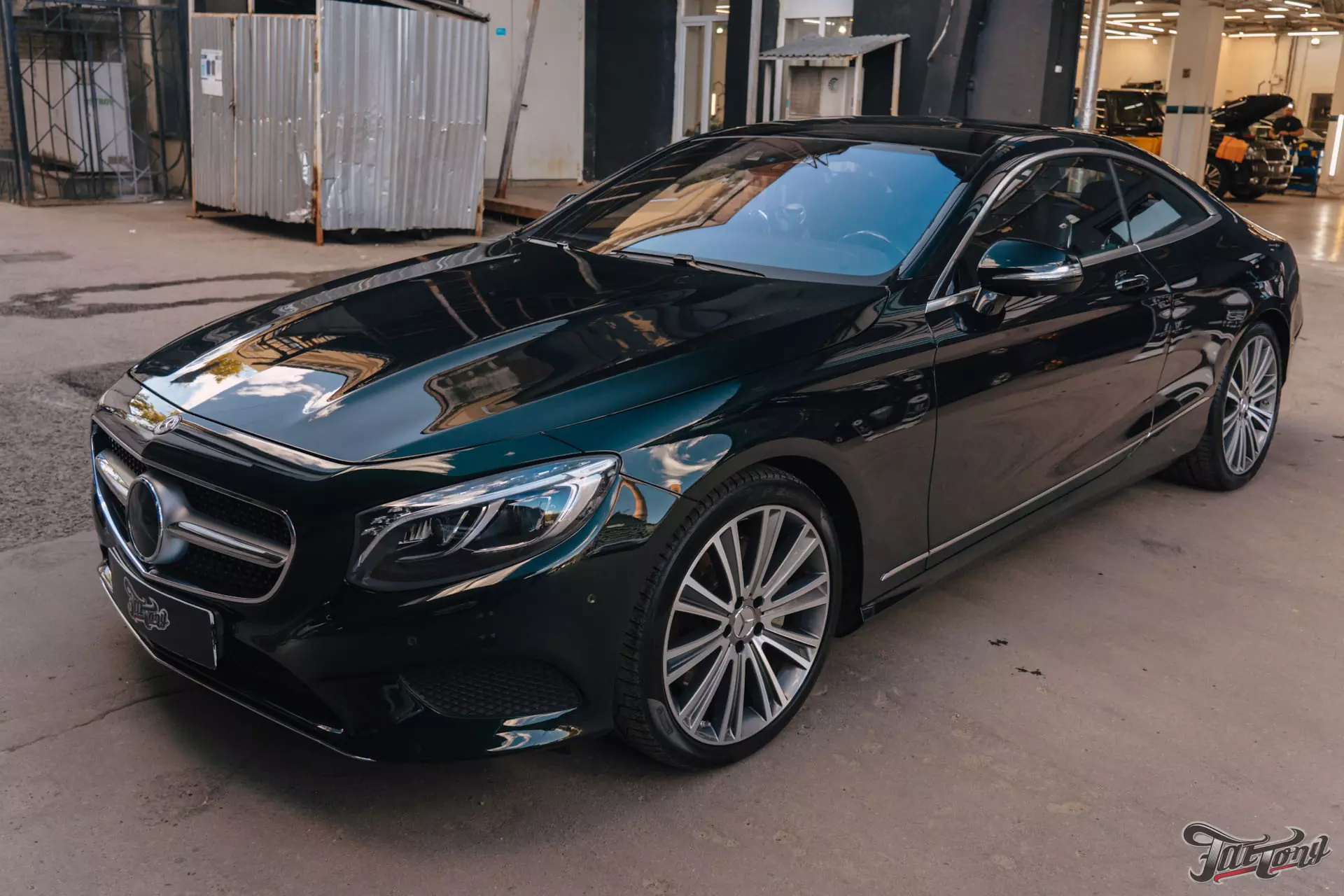 Mercedes S-class. Окрас суппортов